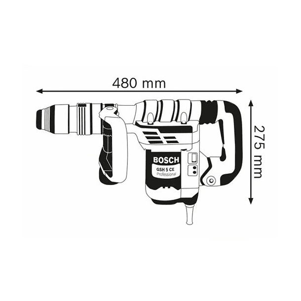 Martelo demolidor SDS max GSH 5 CE BOSCH 2