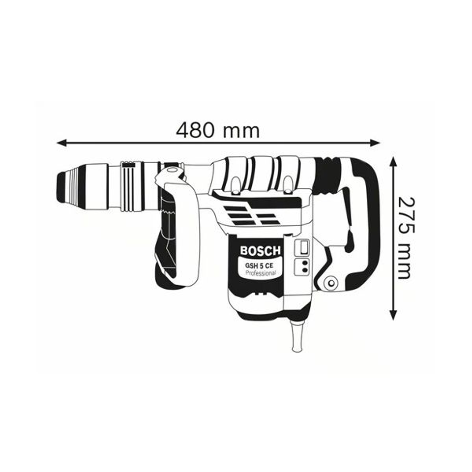 Martelo demolidor SDS max GSH 5 CE BOSCH 3