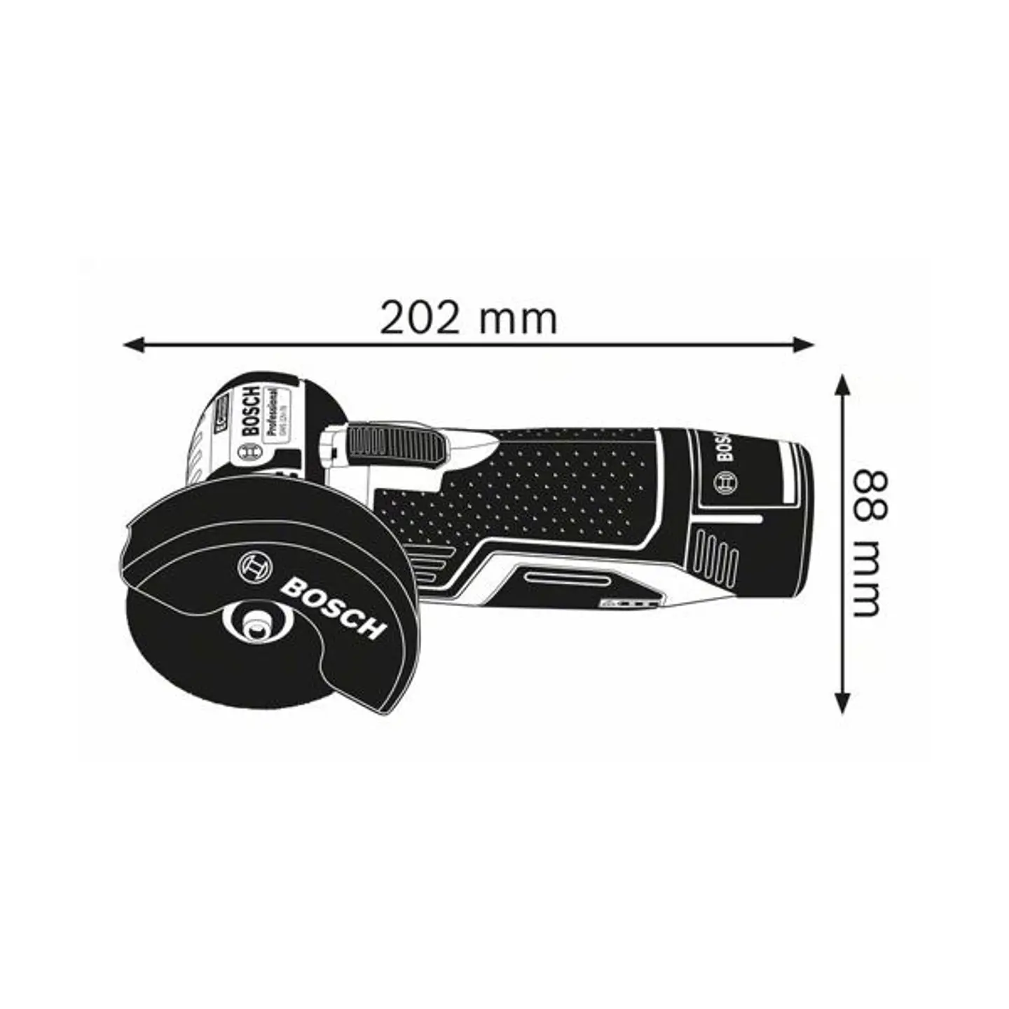 Mini Rebarbadora sem fio GWS 12V-76 BOSCH 2