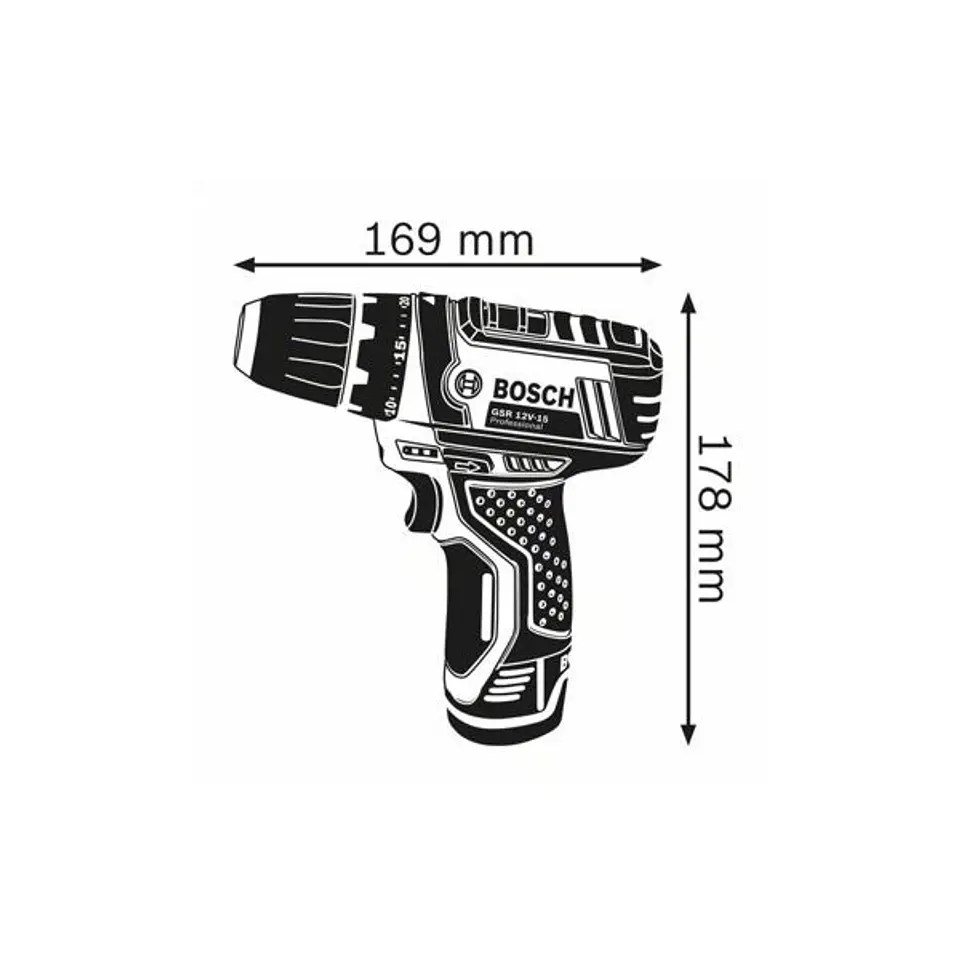 Aparafusadora/berbequim sem fio GSR 12V-15 BOSCH 2