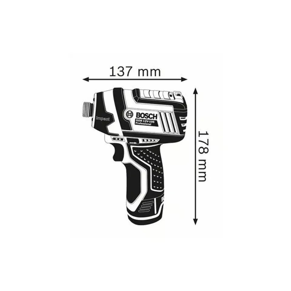 Aparafusadora de impacto sem fio GDR 12V-105 BOSCH 2