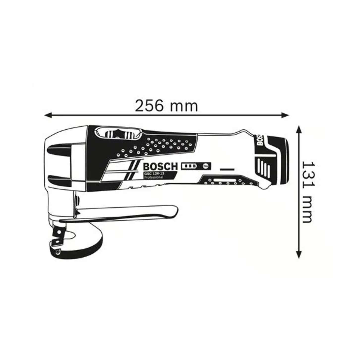Tesoura para chapa sem fio GSC 12V-13 BOSCH 3