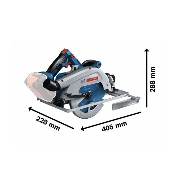 Serra circular sem fio BITURBO GKS 18V-68 GC BOSCH 2