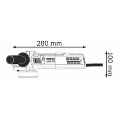 Rebarbadora pequena com regulador velocidade GWS 9-115 S BOSCH