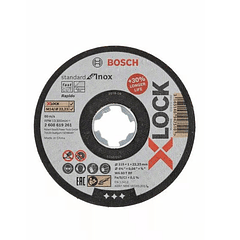 Disco de corte X-LOCK inox 115mm Standard for inox (10 UN.) BOSCH