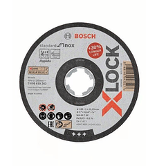 Disco de corte X-LOCK inox 125mm Standard for inox (10 UN.) BOSCH