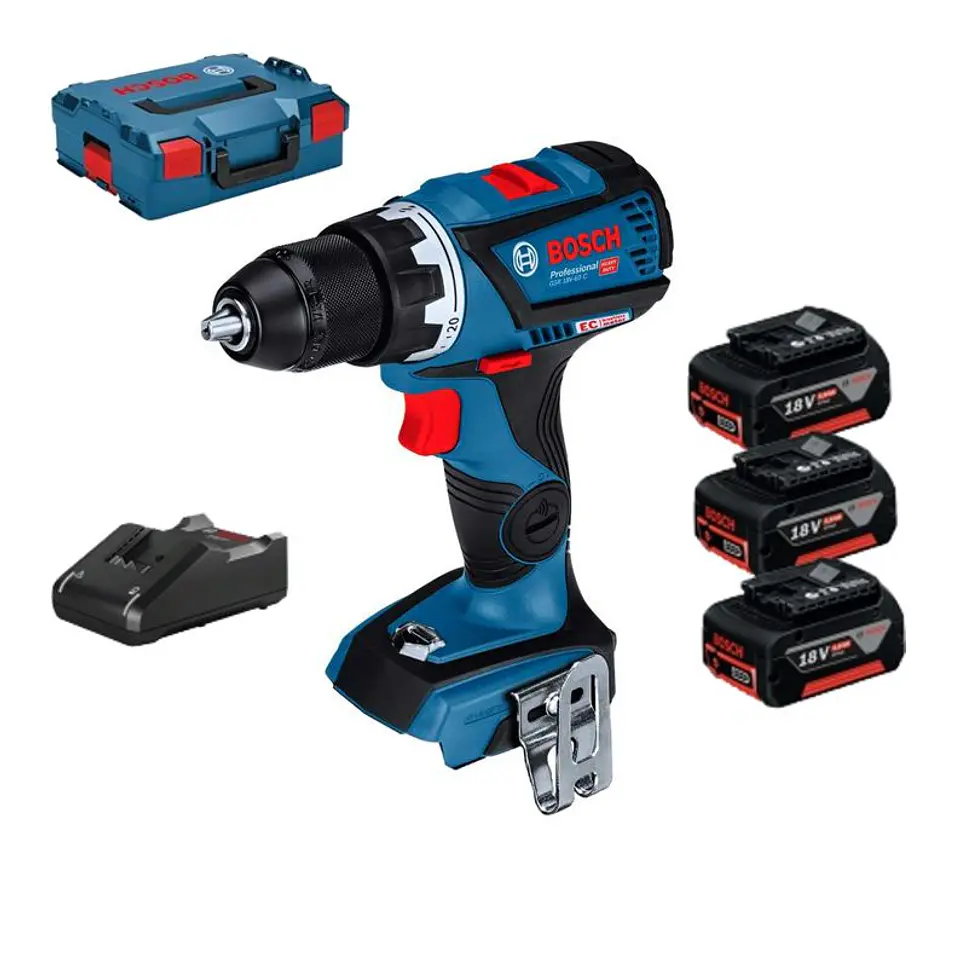 Aparafusadora Berbequim com percussão GSB 18V-60 C BOSCH 1