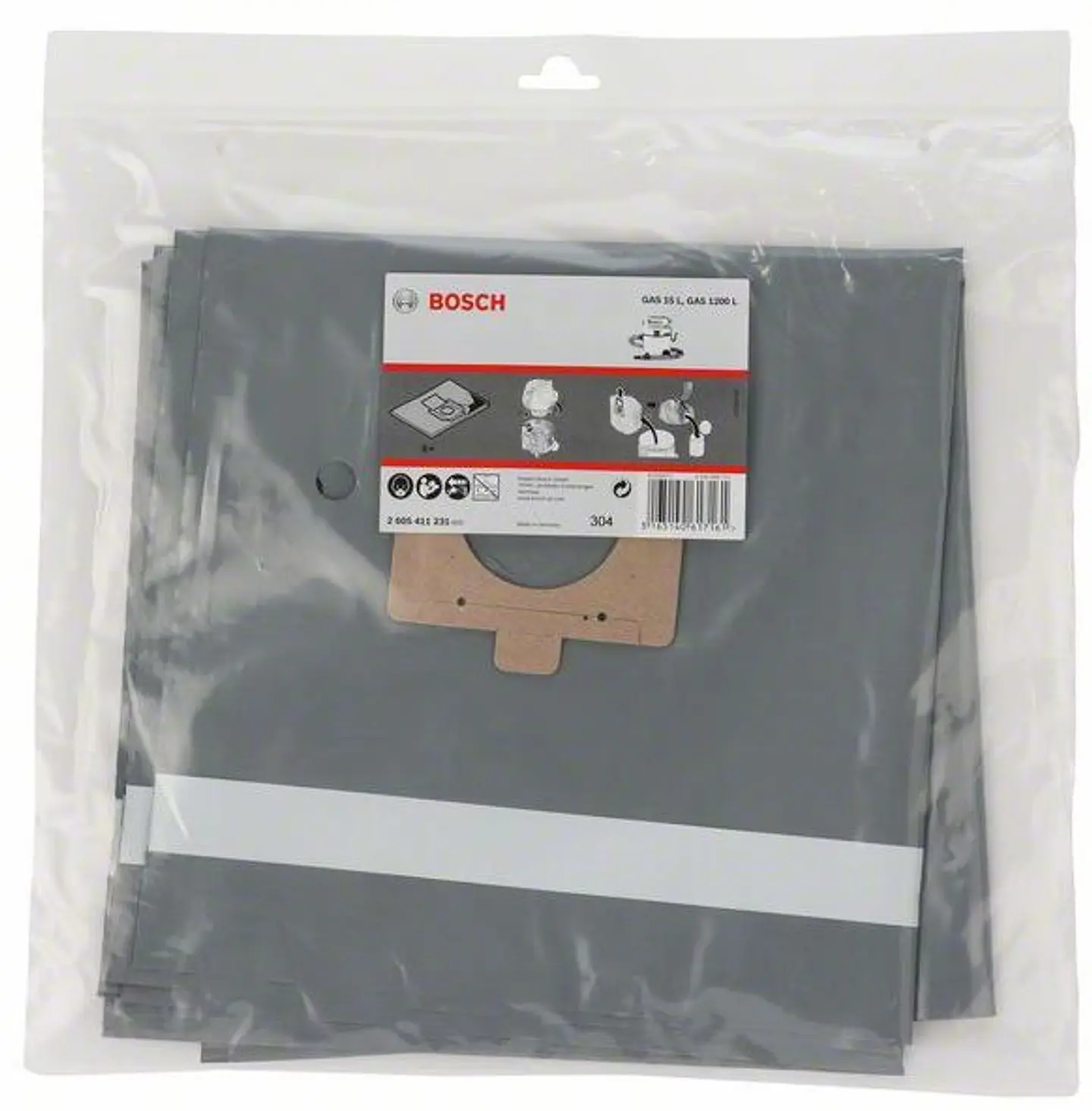 Saco para húmido descartável para aspirador 2605411231 BOSCH 2