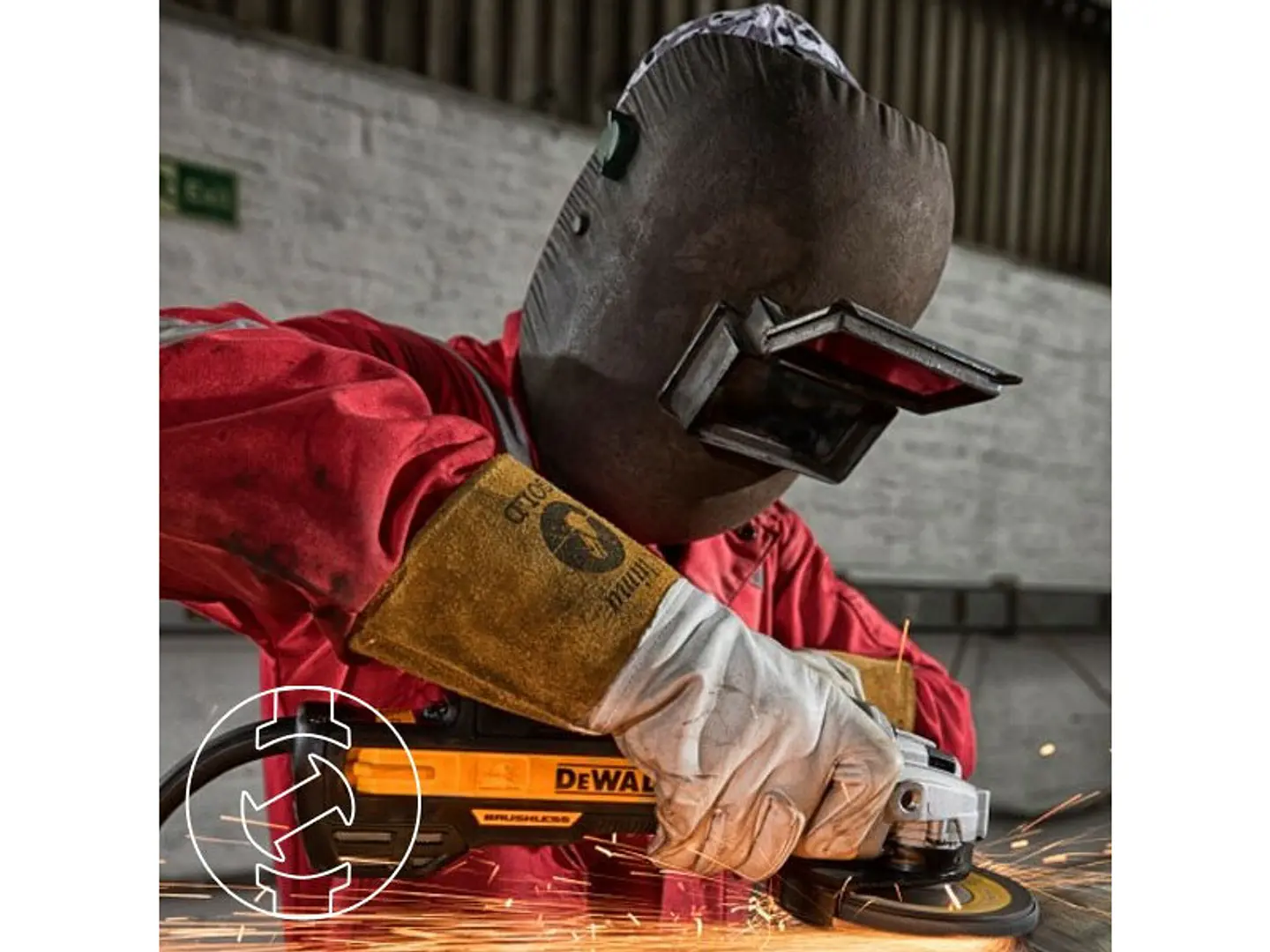 Rebarbadora sem escovas 125mm 1700W eletrónica DWE4357 DEWALT 5
