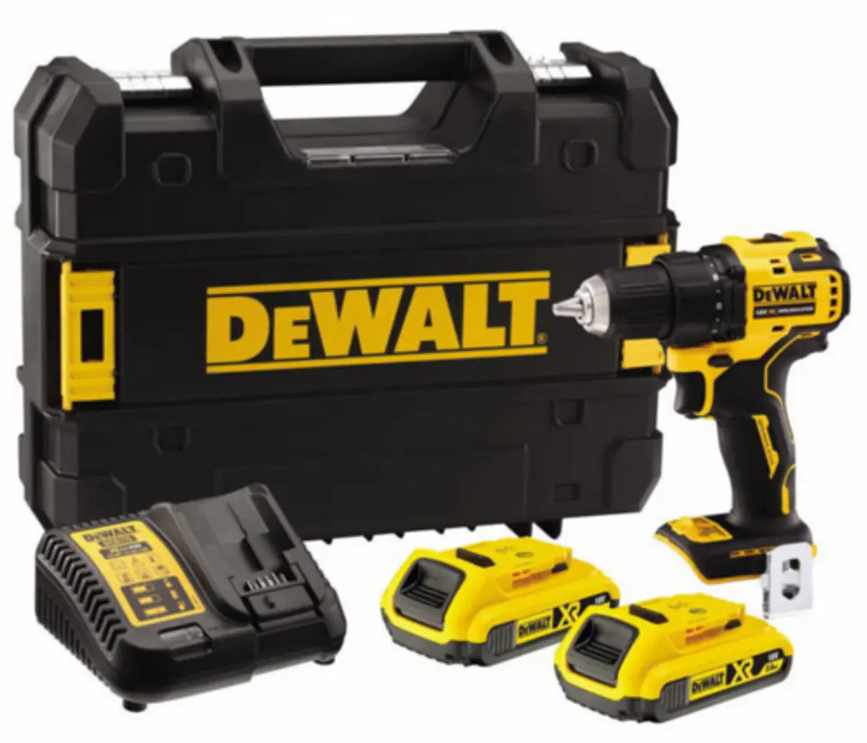 Aparafusadora compacta sem escovas XR 18V Li-Ion 2,0Ah - 2 VEL DCD708D2T DEWALT 1