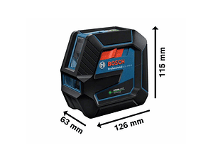 Nivel Laser combinado Linhas Verdes GCL 2-50 G BOSCH + Mala