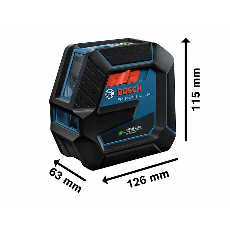 Nivel Laser combinado Linhas Verdes GCL 2-50 G BOSCH + Mala 2
