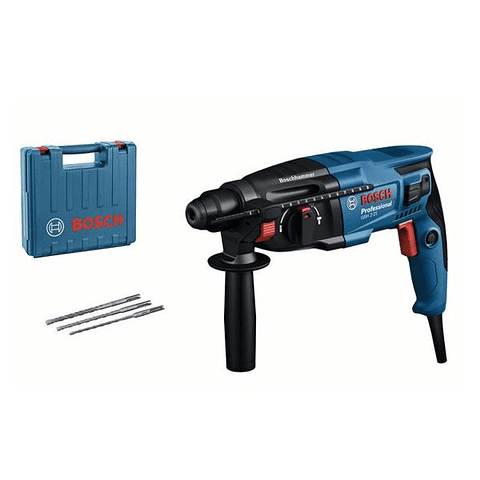 Martelo perfurador SDS Plus GBH 2-21 + 3 Brocas BOSCH