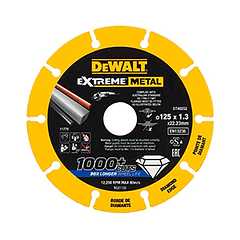 Disco de corte com borda de diamante Extreme Metal 125mm DEWALT