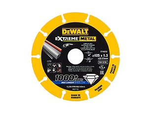 Disco de corte com borda de diamante Extreme Metal 125mm DEWALT