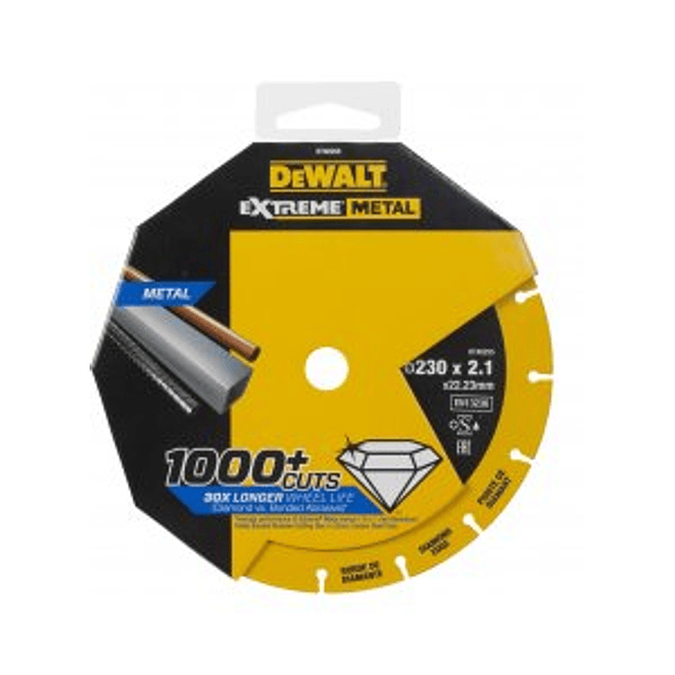 Disco de corte com borda de diamante Extreme Metal 230mm DEWALT 2