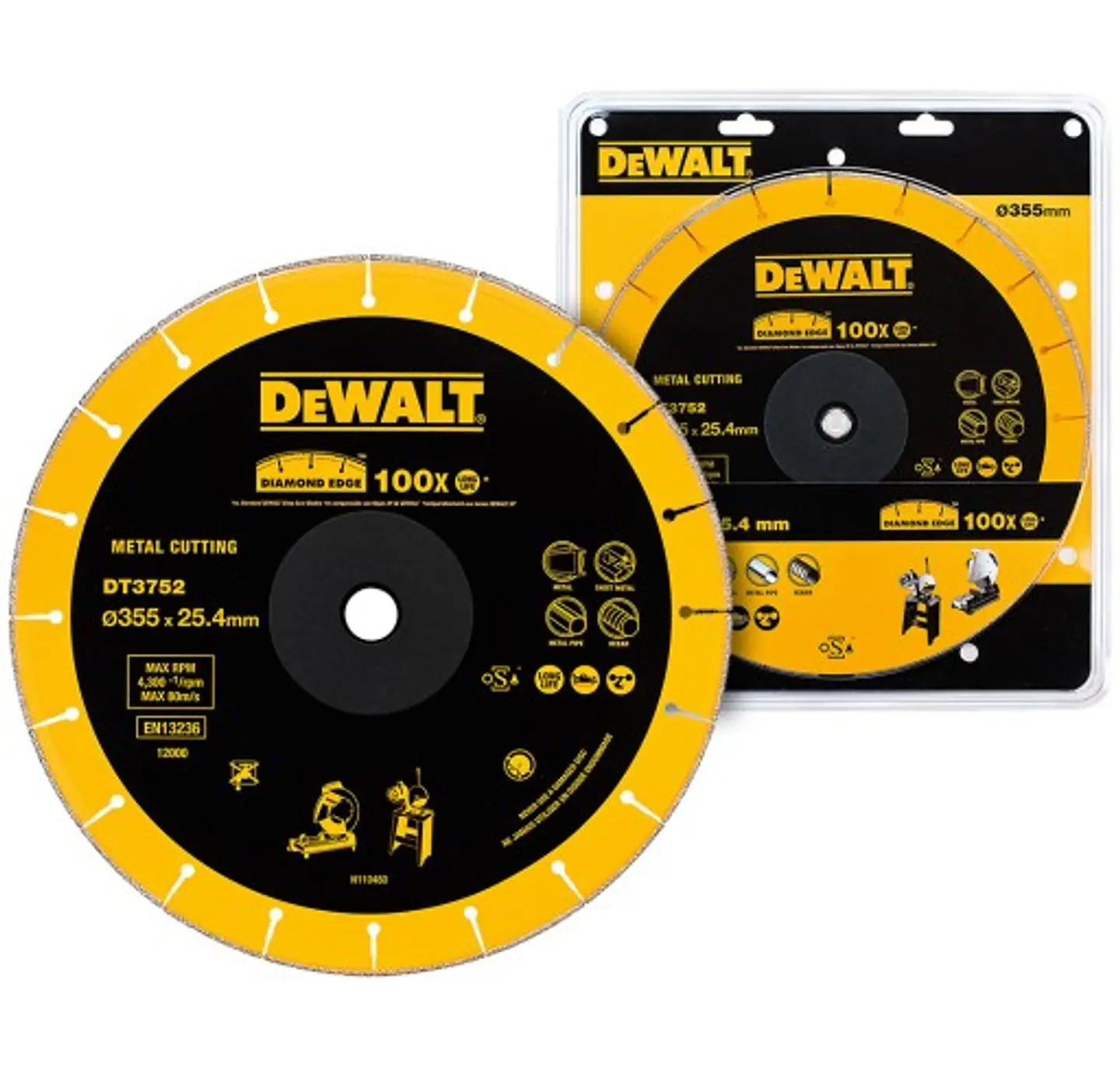 Disco de diamante para serra corte rápido Extreme Metal 355mm DEWALT 2