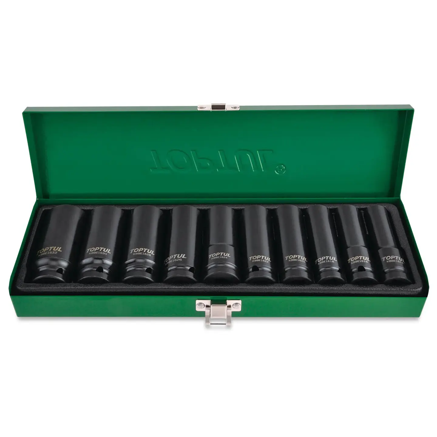 Jogo de Chaves de Caixa de Impacto Longas 1/2' GDAD1002 TOPTUL 1