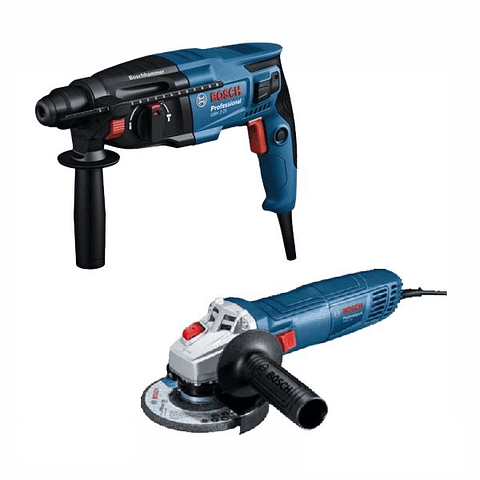 Conjunto Martelo perfurador GBH 2-21 + Rebarbadora GWS 700 BOSCH