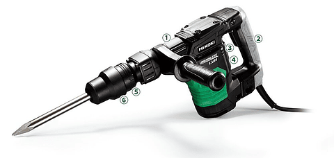 Martelo demolidor ligeiro Sem Escovas 5 Kg H41ME HIKOKI