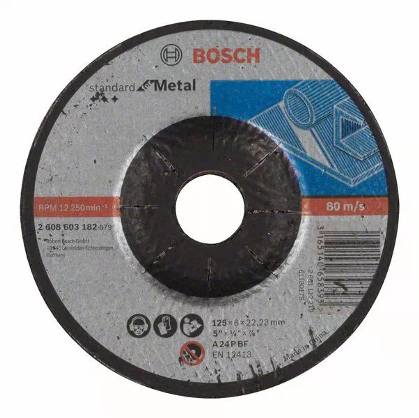 Disco de rebarbar 125mm Standard para Metal BOSCH (5 uni.) 1