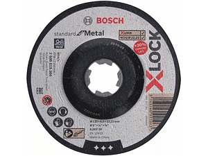 Disco de rebarbar X-LOCK 125mm Standard para Metal BOSCH (5 Un.)