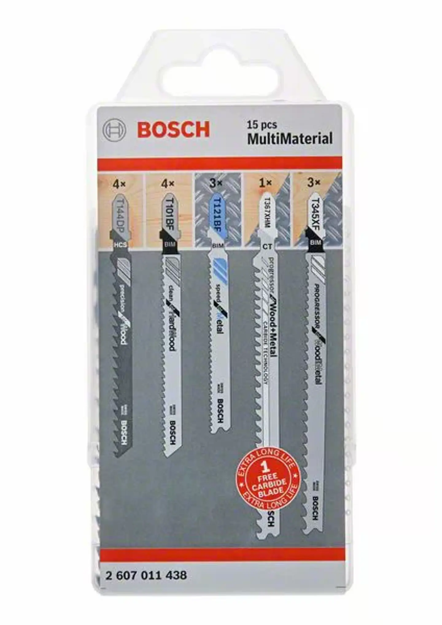 Conjunto de 15 lâminas multimaterial para Serra Vertical BOSCH 1
