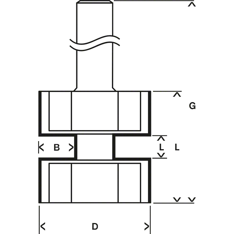 Fresa para ranhuras planas Standard for Wood BOSCH 3