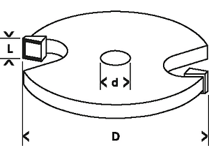 Fresa de ranhura interior 5mm Standard For Wood BOSCH