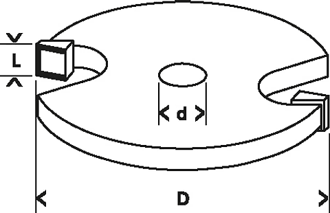 Fresa de ranhura interior 5mm Standard For Wood BOSCH