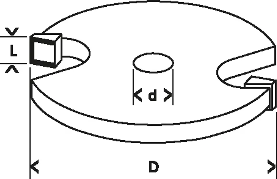 Fresa de ranhura interior 5mm Standard For Wood BOSCH 2