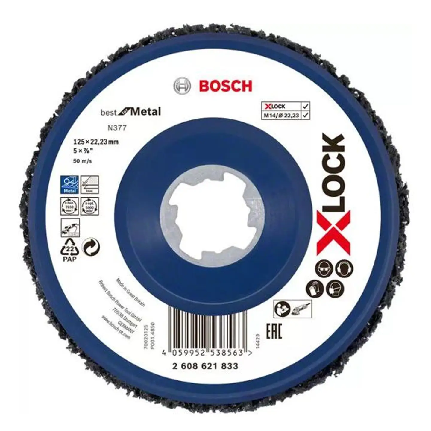 Disco de Limpeza 125mm X-LOCK N377 Metal BOSCH 1