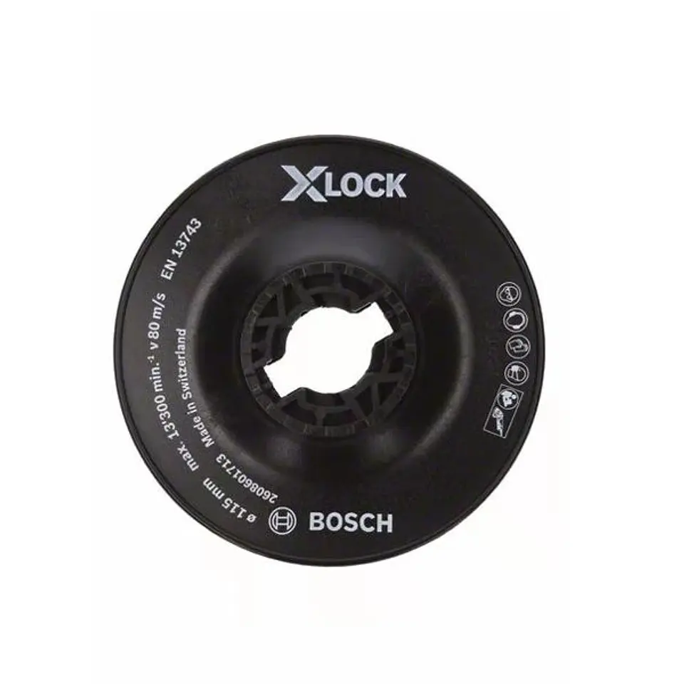 Prato Base de Apoio Duro 115mm X-LOCK BOSCH 1