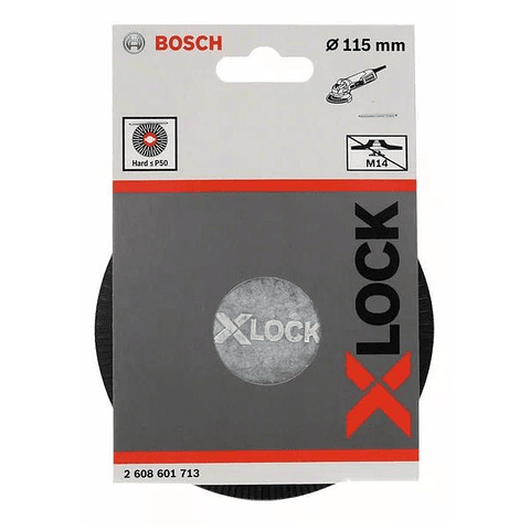 Prato Base de Apoio Duro 115mm X-LOCK BOSCH