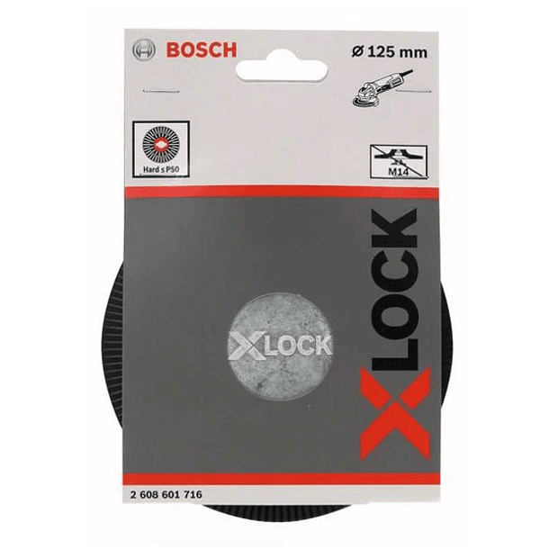 Prato Base de Apoio Duro 125mm X-LOCK BOSCH 2