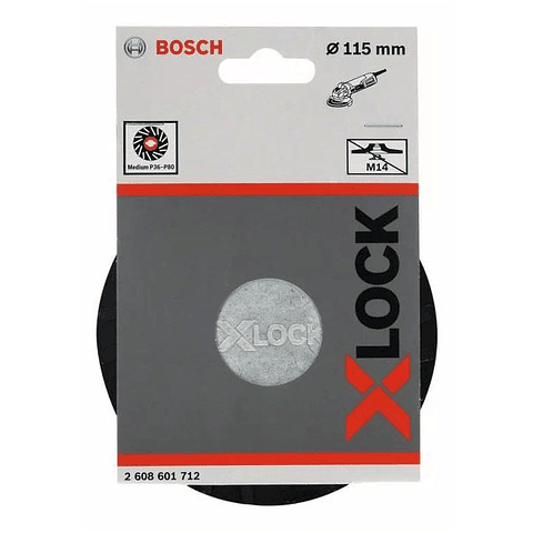 Prato Base de Apoio Médio 115mm X-LOCK BOSCH