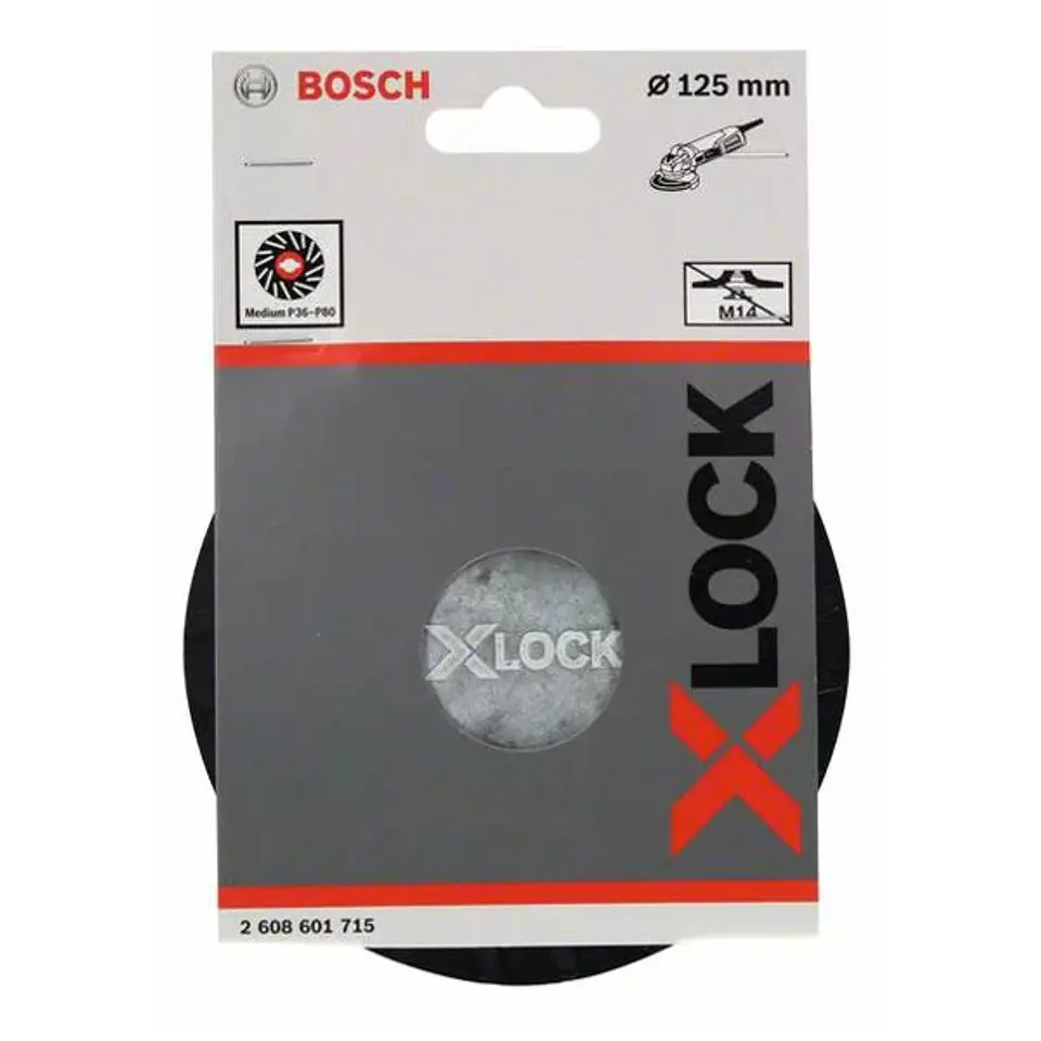 Prato Base de Apoio Médio 125mm X-LOCK BOSCH 2