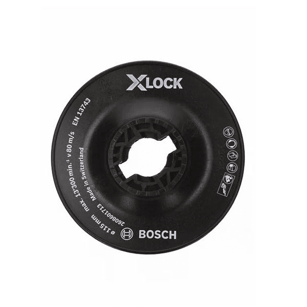 Prato Base de Apoio Macia 125mm X-LOCK BOSCH 1