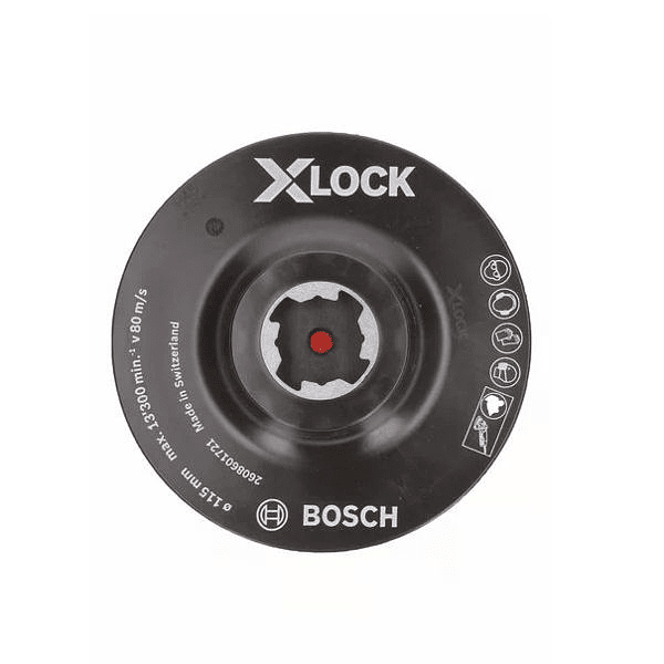 Prato Base de Apoio Velcro X-LOCK BOSCH (115mm)