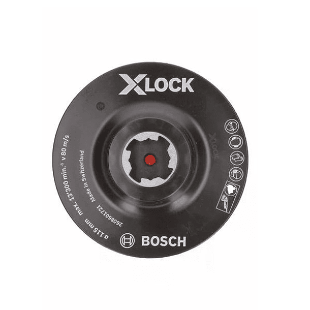 Prato Base de Apoio Velcro X-LOCK BOSCH (115mm) 2