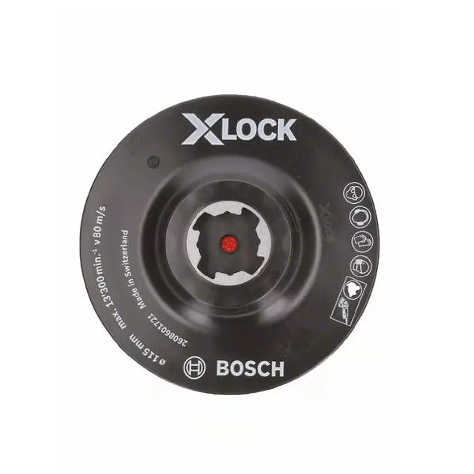 Prato Base de Apoio Velcro X-LOCK BOSCH (115mm) 2