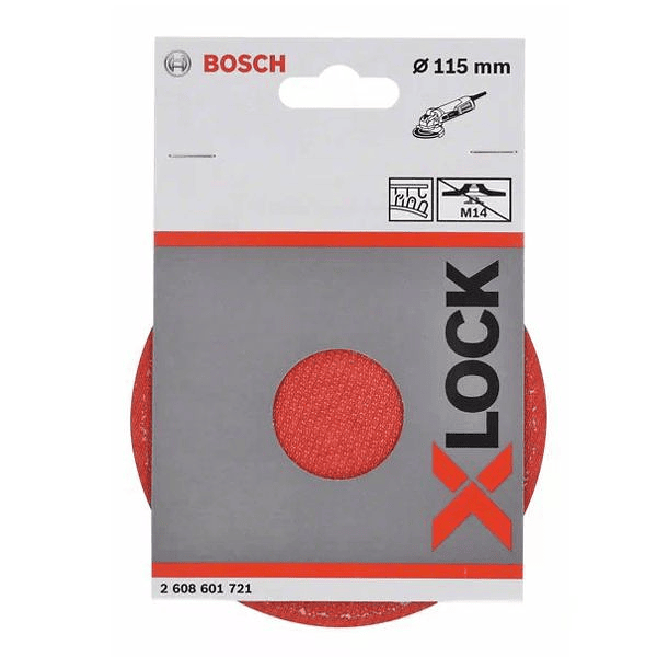 Prato Base de Apoio Velcro X-LOCK BOSCH (115mm)