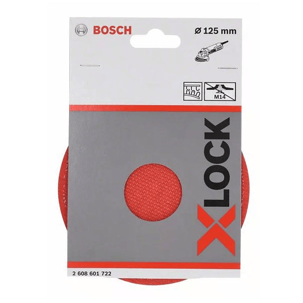 Prato Base de Apoio Velcro X-LOCK BOSCH (125mm)