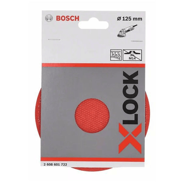 Prato Base de Apoio Velcro X-LOCK BOSCH (125mm) 2