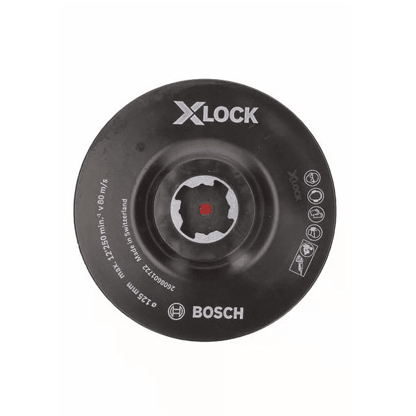 Prato Base de Apoio Velcro X-LOCK BOSCH (125mm)
