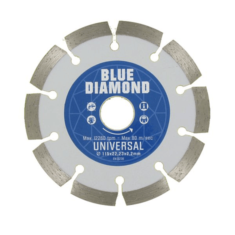 Disco de corte diamante 115mm universal CARAT