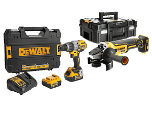 Kit XR18V Berbequim Percussão sem escovas XRP 18V + Rebarbadora sem escovas 125mm XR18V DEWALT