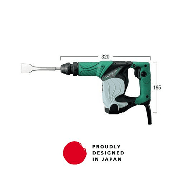 Martelo demolidor ligeiro 3Kg SDS Plus H25PVZ HIKOKI (Ex HITACHI) 2