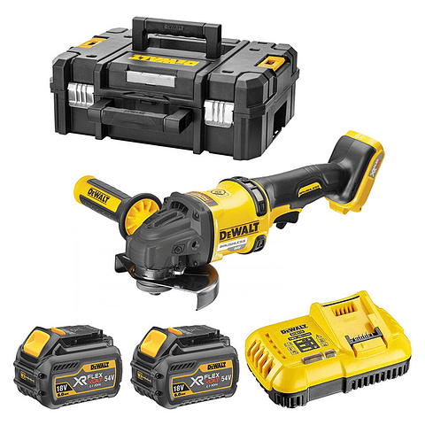 Rebarbadora sem Escovas 125mm DCG418T2 54V XR FLEXVOLT DEWALT