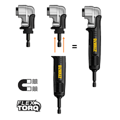 Adaptador Angular 2 em 1 FLEXTORQ DT20500 DEWALT